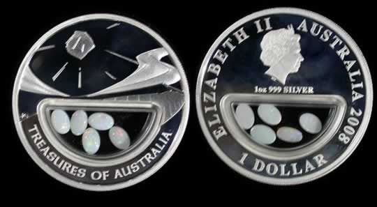 item584_Australia - An unusual Silver Dollar with encased Opals.jpg